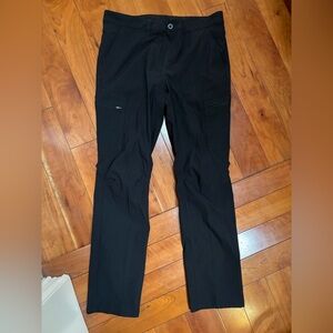MEC Men's Black Cargo Pants - Slim Utility Style